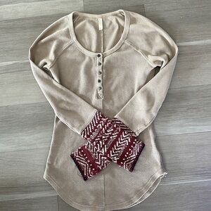 Free People womens thermal pullover